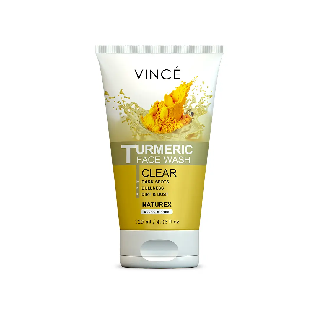 98 VINCE FACE WASH 120ML TURMERIC - Image 1