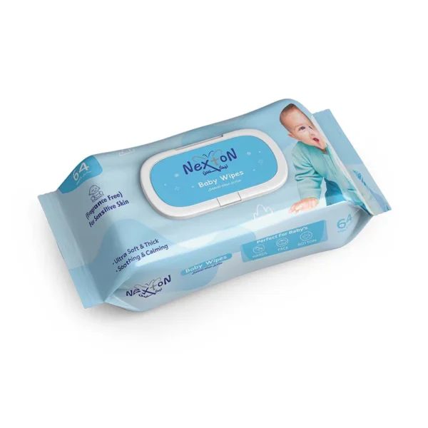 Nexton  (Fragnance Free) Baby Wipes 64 pcs