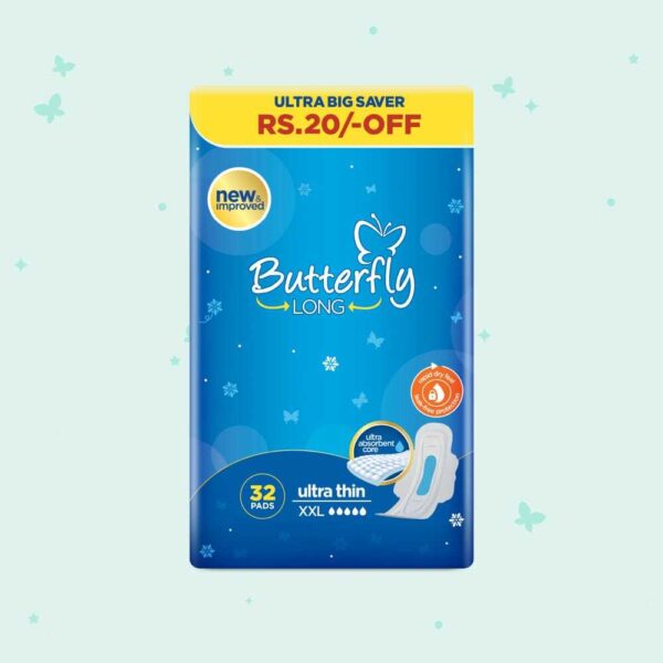 Butterfly Long Ultra Big Saver Sanitary Pads Long 32 Pcs