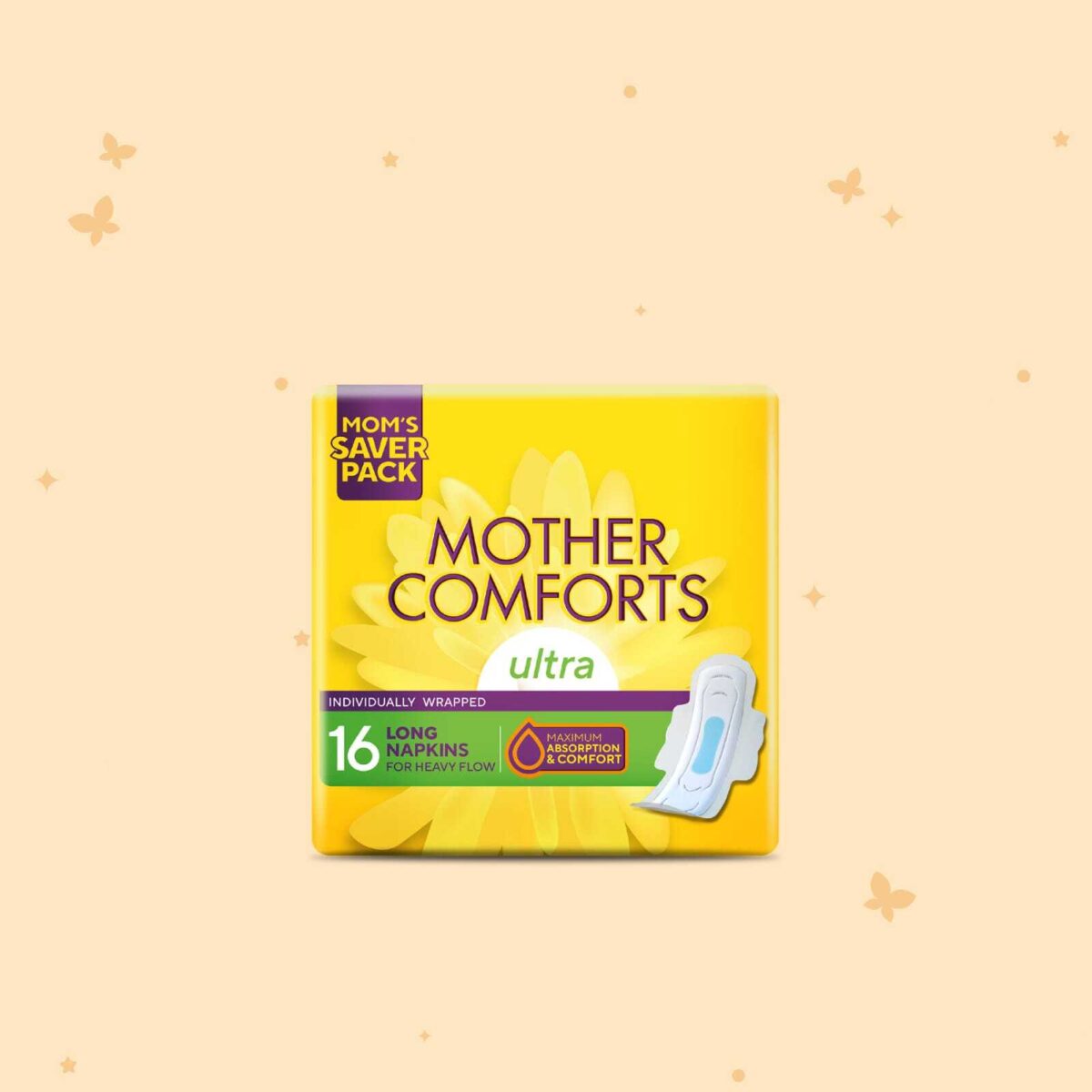 Butterfly Maternity Pads 12 Pcs - Image 1